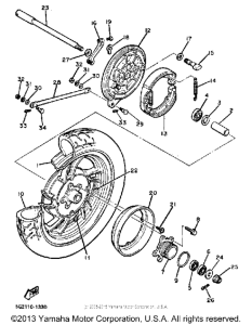 XJ750RK Переднее колесо