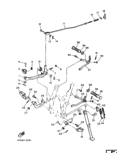 XT600 Stand. footrest