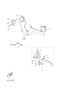 CW50RS Handle switch. lever