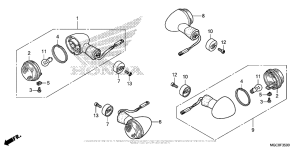 CB1100 (ABS) Задний фонарь