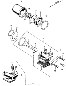 CB350 Oil filter + oil pump