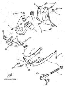 YW100 Ветровое стекло