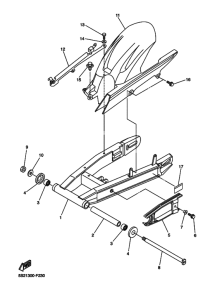 FZ6-NAHG Задний рычаг и подвеска