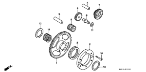 SLR650 Муфта стартера