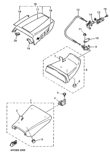 YZF750R Сиденье