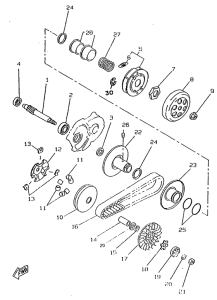 CW50RS Сцепление