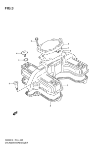 GS500 Крышка головки цилиндров