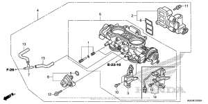 GL1800B Корпус Дросселя