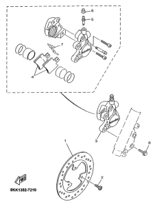 YN100 Передний суппорт
