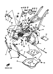 TY250Z TY250 Frame comp