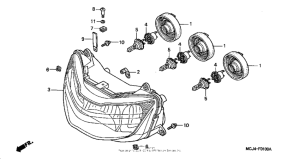 CBR900RE Headlight (1)