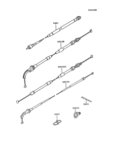 ZX900 Тросы управления