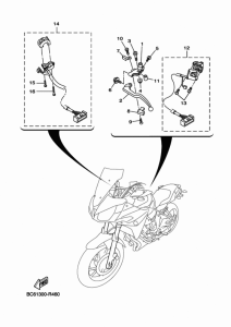 MTT690P-AB Handle switch & lever