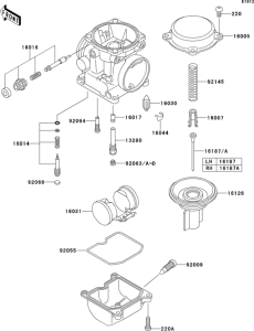 EJ650 Карбюратор в разборе