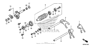 CB1000R Вилка переключения передач