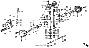 CR250R Exhaust valve 88-89