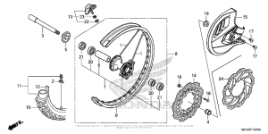  Переднее колесо