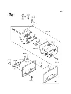 VN800 Taillight unit ass`y