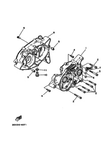 YSR80 YSR80D Картер двигателя