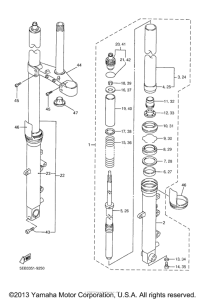 YZF-R6 Передняя вилка