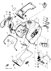 XT600EA Топливный бак