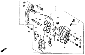 XR250R Передний суппорт