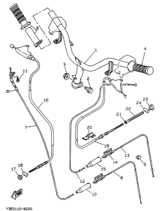 CW50 Steering handle. cable