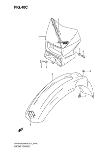 DR-Z400 Переднее крыло