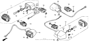 CB400F Задний фонарь