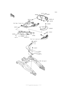 ER650 Боковые обтекатели