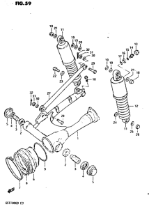 GS1100 Маятник задний