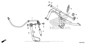 PCX150 Подножка