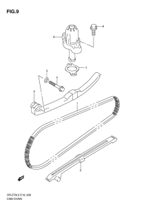 DR-Z70 Держатель направляющей