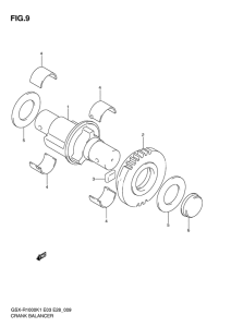 GSX-R1000 Балансир кривошипа