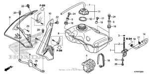 CRF110F Топливный бак