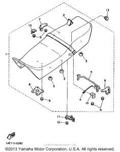 FZ700T Сиденье