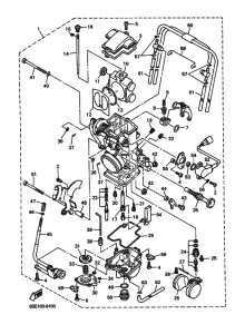 YZ400F Карбюратор