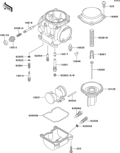 EX500 Карбюратор в разборе