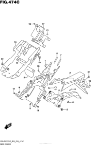 GSX-R1000 Rear Fender (Gsx-R1000L7 E33)