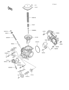 VN750 Carburetor parts(1 / 2)
