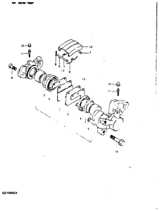 GS1000 Задний суппортs
