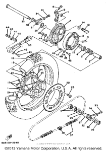 YZ490J Переднее колесо