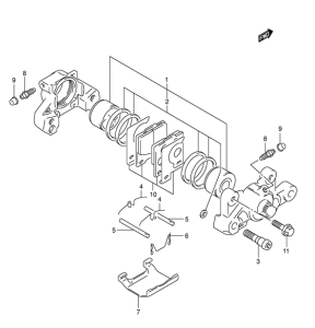GSX1300R Задний суппорт
