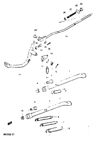DR125 Подножки