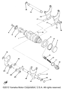TY250C Переключение скоростей