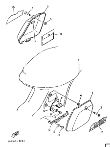 T80 Side cover  /  oil tank