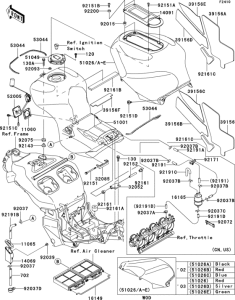 ZX1200 Fuel tank(1 / 2)(b1 / b2)