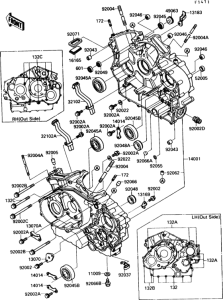 VN1500 Crankcase(1 / 2)