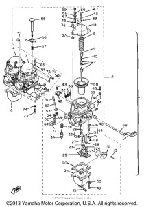 XS850SH Карбюратор