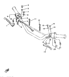 DT125MX Handle switch. lever
